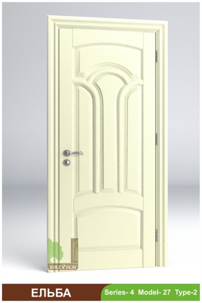 The interior doors of the selected array of wood Elba 